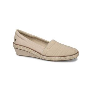Grasshoppers Beige Quinn Stone Wedge Loafer 7